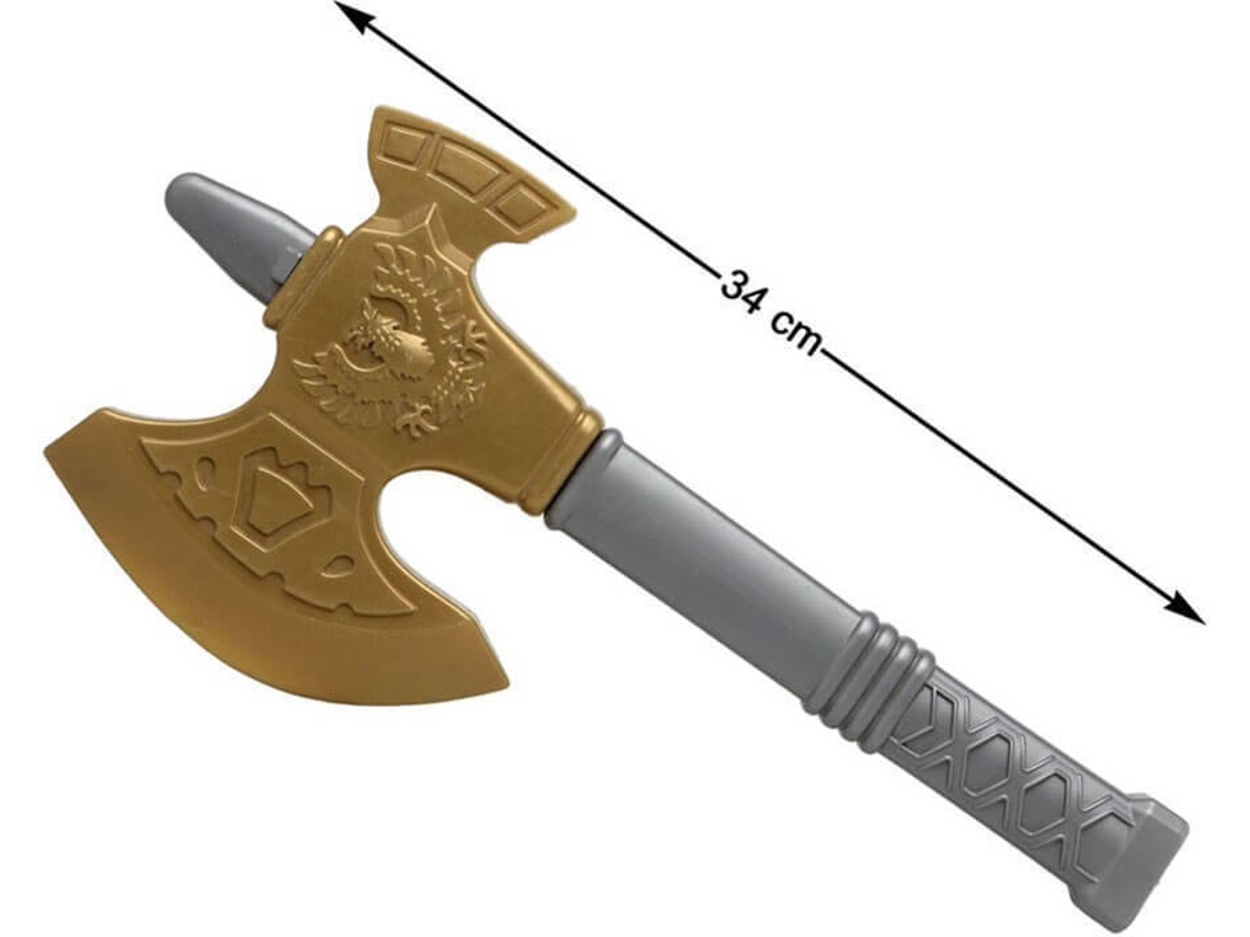 VPMKP-Arma DISFRAZZES Hacha Con Filo Dorado (37 x 17 cm)