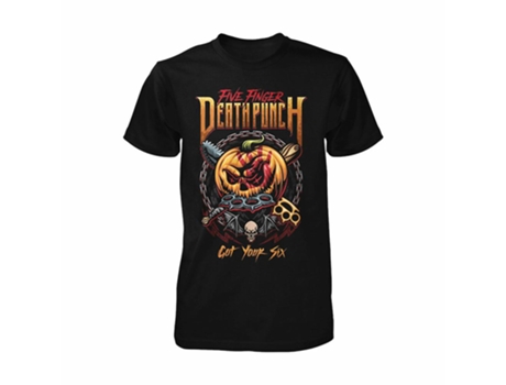 Camiseta ROCKINSTONE Five Finger Death Punch Got Your Six Halloween (XXXL)