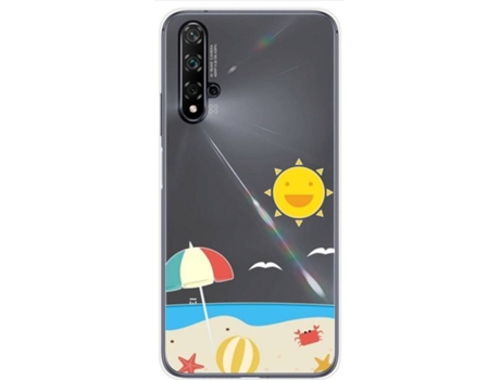 Carcasa Huawei Nova 5T / Honor 20 TUMUNDOSMARTPHONE Dibujos Transparente Multicolor