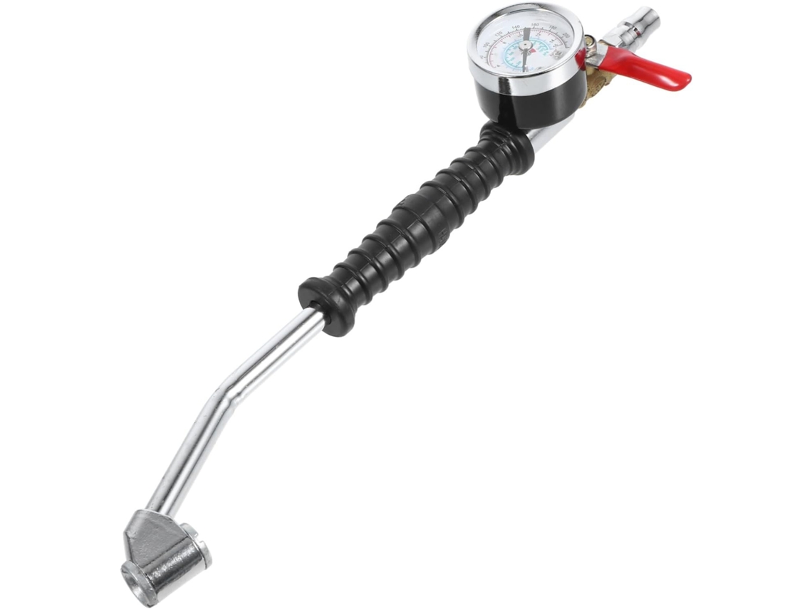 Medidor De Pressão De Pneus Portátil Com Alça Para Controle Preciso Da Pressão.