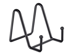 Soporte De Exhibición De Metal Negro De 7,6 Cm (3 Pulgadas) Para Platos, Marcos Y Fotografías - 4 Unidades