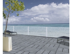 Panel mosaico blanco 1x2mt.