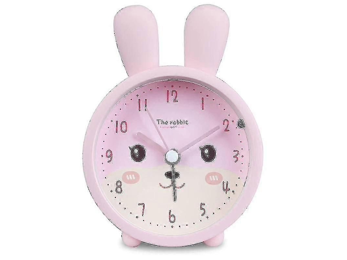 Reloj despertador infantil para niñas, sin tictac, GOKOCO