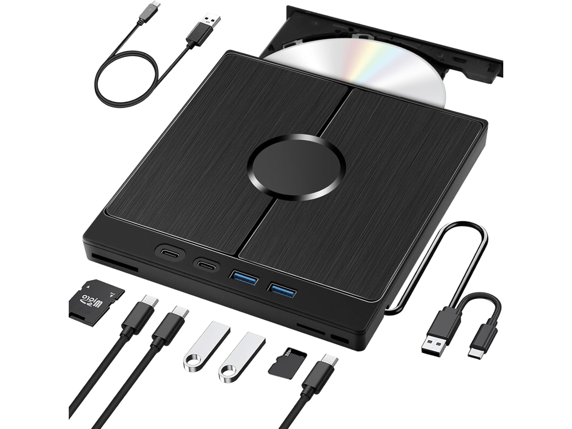 Reproductor De Dvd Externo, Usb 3.0 Para Mac, Windows Y Linux Czhhmart