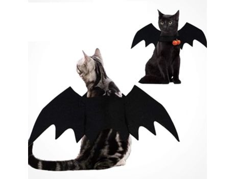 Disfraz De Mascota Alas De Murciélago De Halloween Con Alas De Campana Ajustables Accesorios De Disfraces De Halloween 2 Piezas ELKUAIE S/M/L/XL