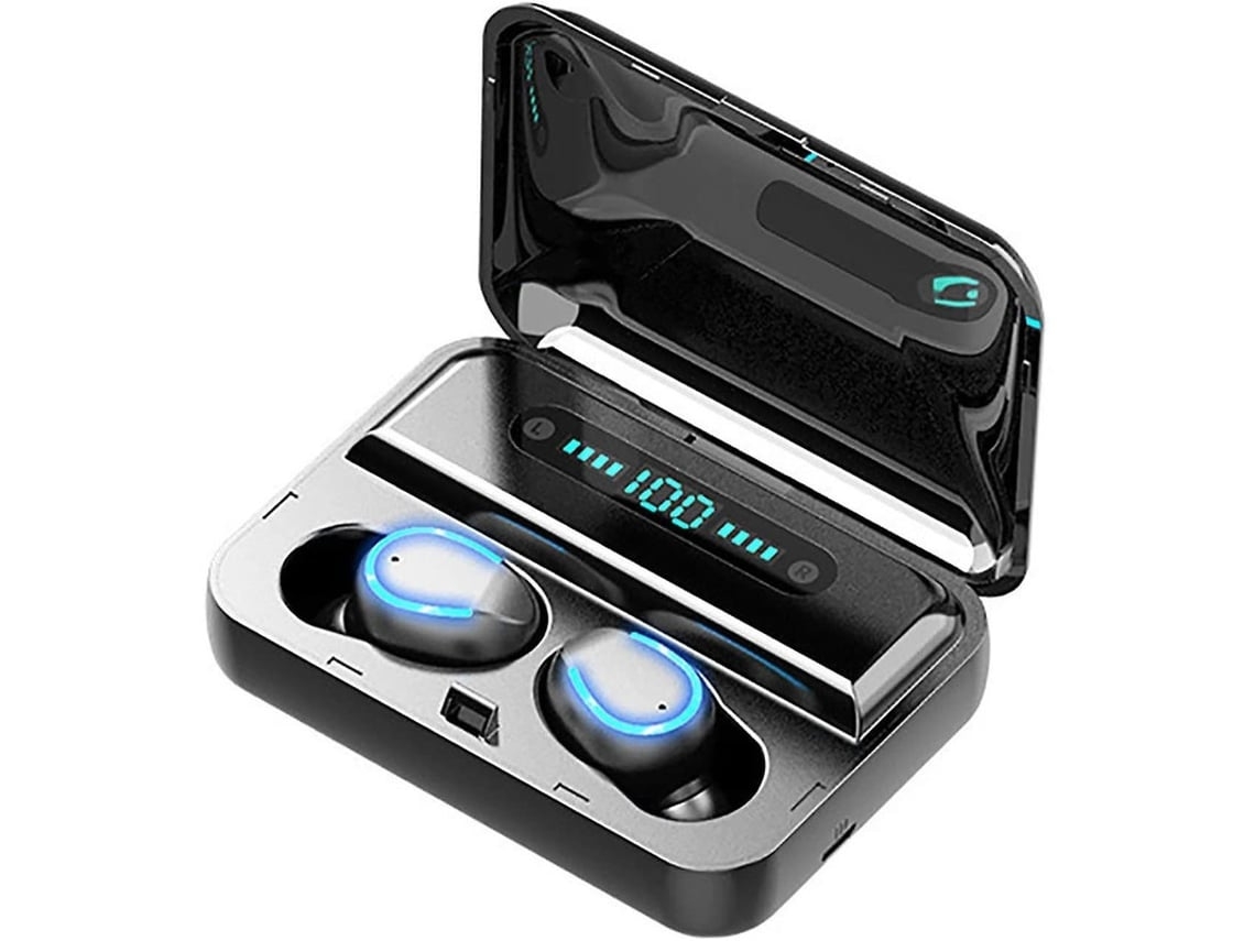 Auriculares YEMAESRE Bluetooth Impermeables Sin Horas De Reproducción Estéreo Negro