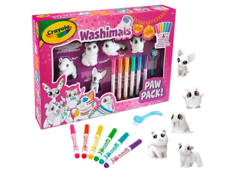 Washimals Polar- Set 5 Mascotas Del Artico CRAYOLA (3 años)