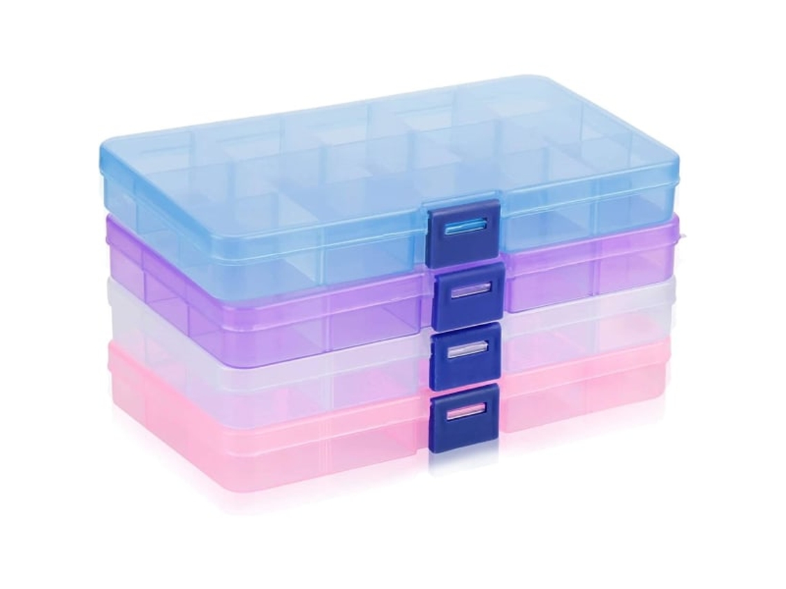 Caja de almacenamiento de plástico, caja de clasificación, cajas de surtido