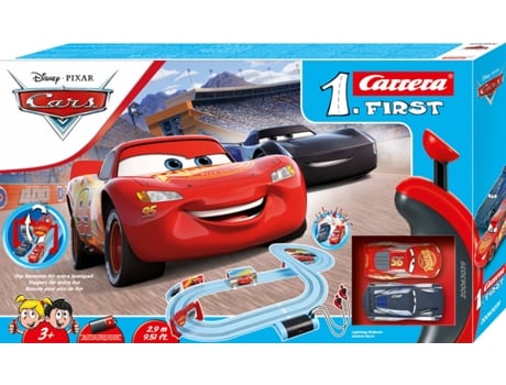 Pista de Coches Teledirigidos CARRERA-TOYS Disney Cars Taza Pistón Faísca y Storm