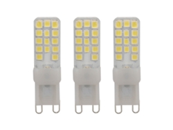 Rebe-3 Piezas Bombilla Led G9 Regulable 5w 6000k 110v Base De 2 Pines Para Lámparas De Techo Y Candelabros