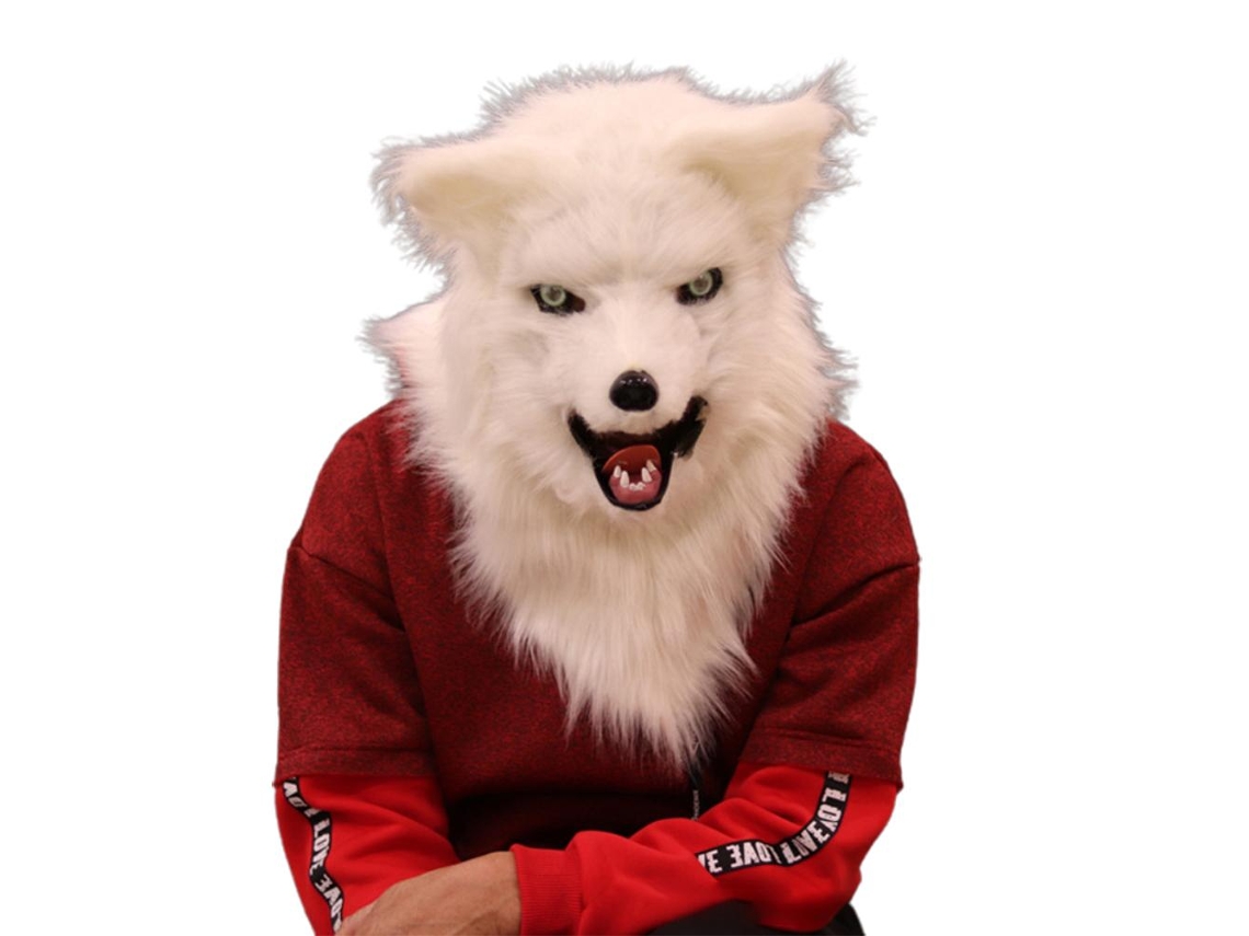 Máscara Facial De Peluche Para Halloween Con Boca Móvil, Accesorios Para Cosplay Y Carnaval, Para Adultos Y Adolescentes.