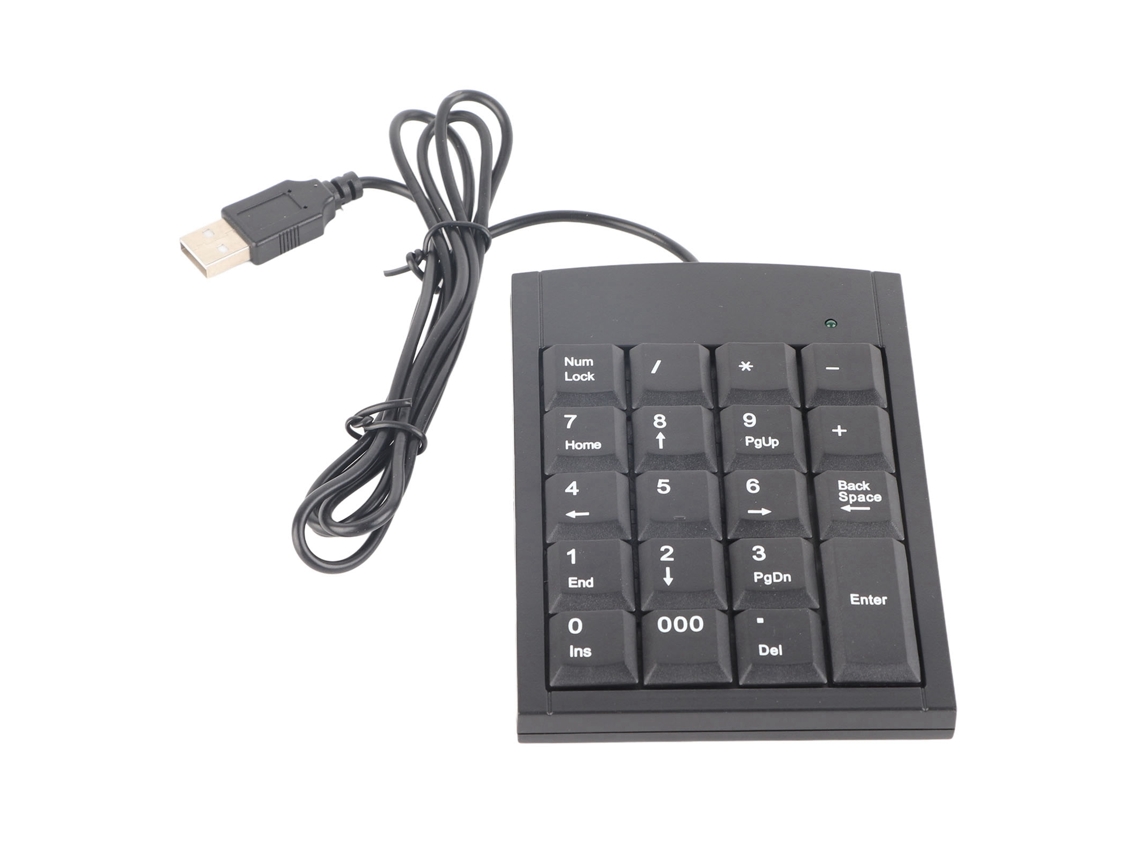 Mini Teclado Numérico Usb Portátil Para Portátil, Antideslizante, Plug And Play, 19 Teclas, Negro.
