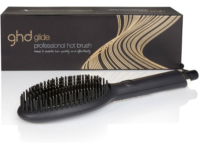 Ghd Glide Cepillo alisador de pelo con tecnología negro profesional para cabello professional hot brush electrico ionico