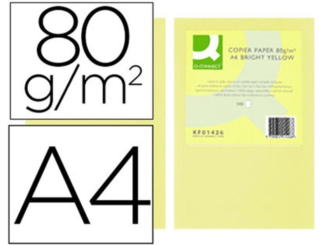 Papel Color Q Connect Din A4 80Gr Champán Pack De 500 Hojas