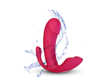 Bragas invisibles para mujer Aplicación Uso remoto Dispositivo de masturbación Carga USB Juguetes sexuales Rojo BISBISOUS