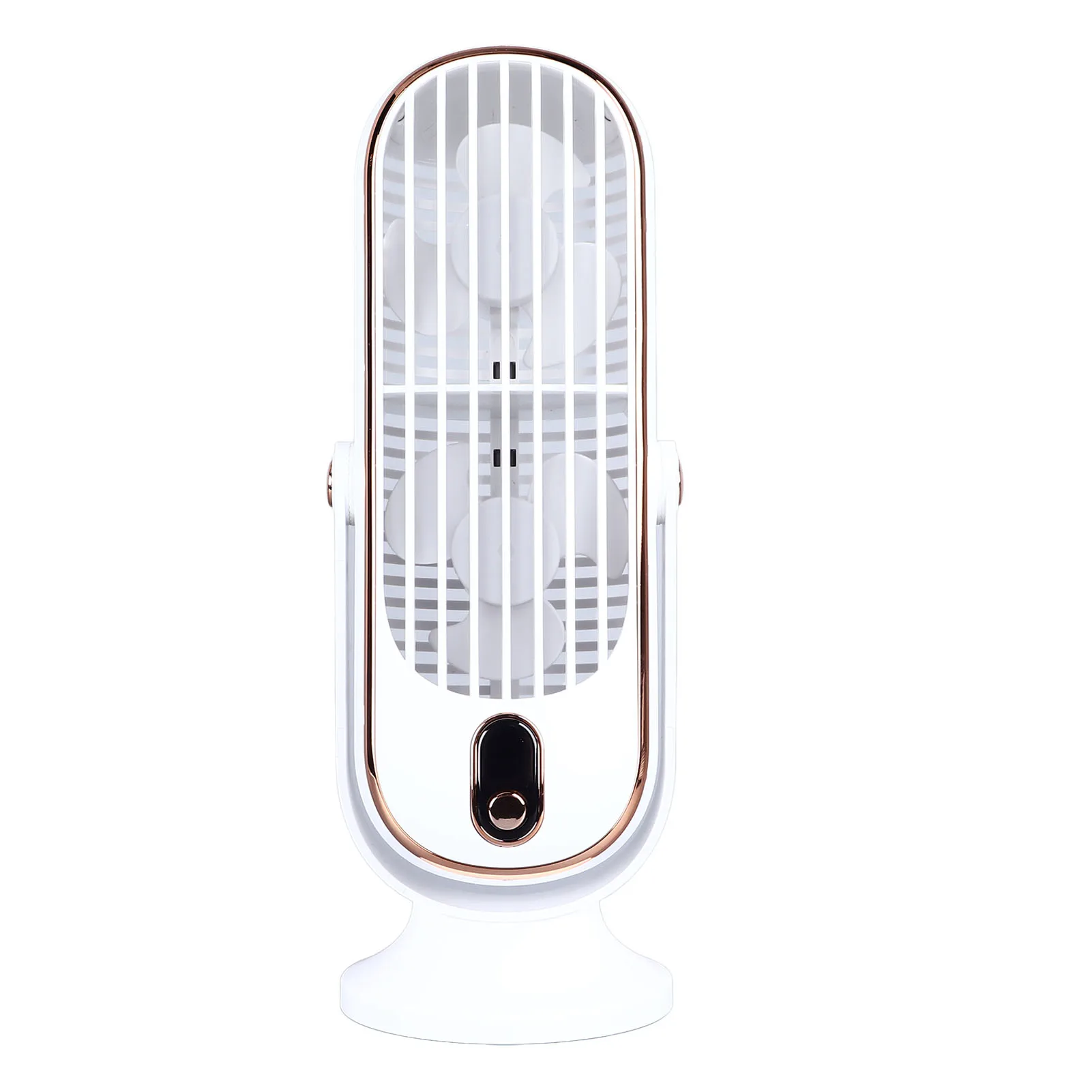 Ventilador De Escritorio (blanco) 1800 Mah Usb Motor Sin Escobillas Oscilante Silencioso 5 Velocidades