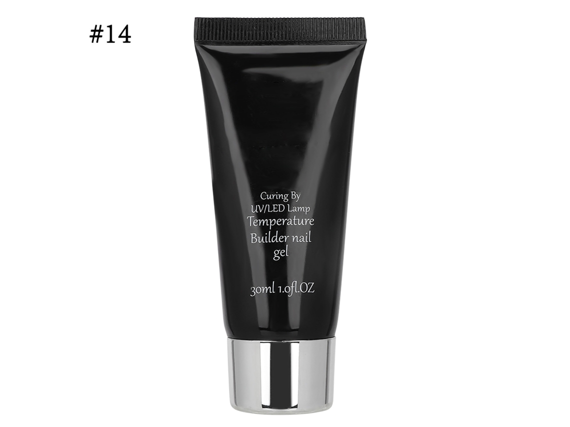 Gel UV profesional para extensiones de uñas con cambio de temperatura, extensión rápida, 30 ml (tipo 14)