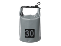 Bolsa Impermeable Tipo Cubo De 30 Litros Para Rafting, Camping, Kayak, Navegación Y Actividades Al Aire Libre - Gris