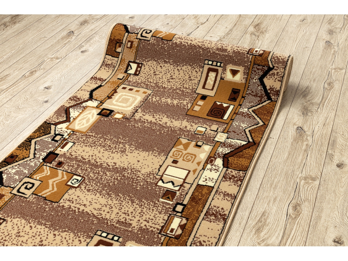 Alfombra de Pasillo Bcf Szlaczek Beige 200 cm