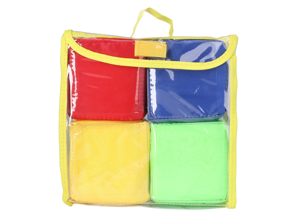 Dan26-4pcs Dados Educativos Para Niños Juguete De Pvc Interacción Padre-hijo Bloques Apilables Material Didáctico