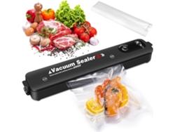 Selladora al vacío compacta para cocina doméstica, ahorra espacio, selladora de alimentos más frescos con menos desperdicio de bolsas, divertida