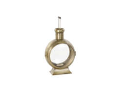 Farola Metal Cristal Dorado 37x20x56cm