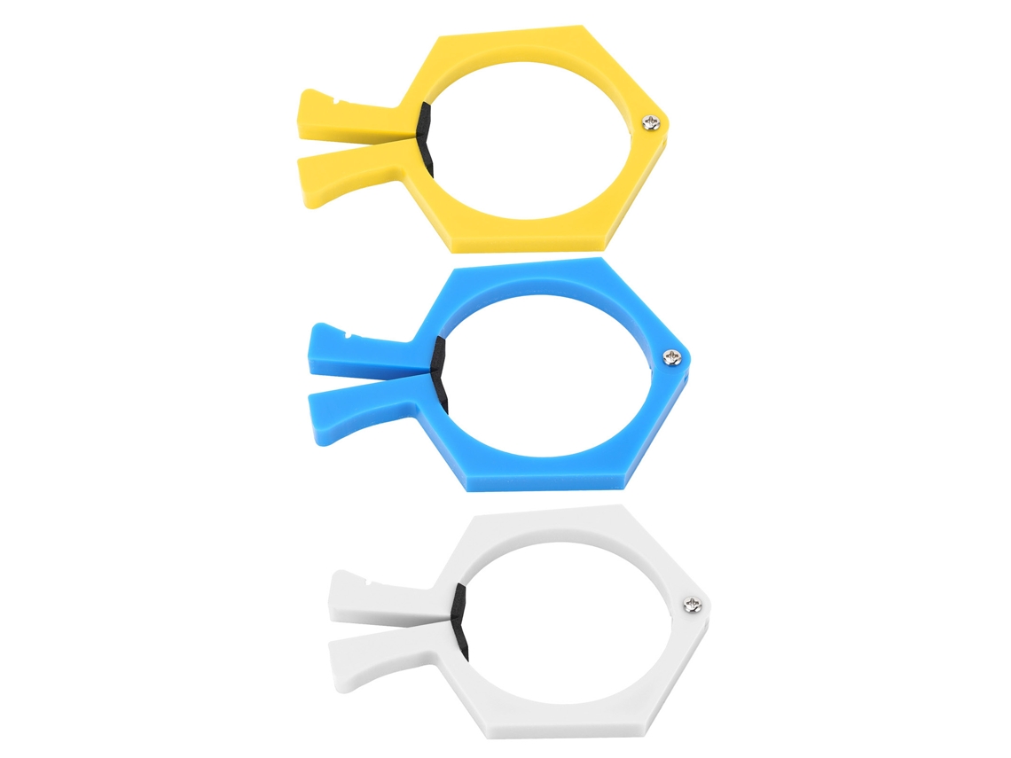 Pinza Para Taza De Sublimación 20oz Herramienta De Sujeción De Abs 3 Piezas Amarillo Azul Blanco