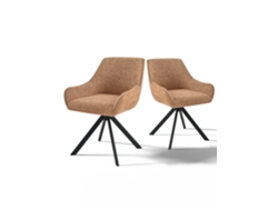 Sillas De Comedor Goeurvant 1178(pack De 2, Naranja, Chenilla)