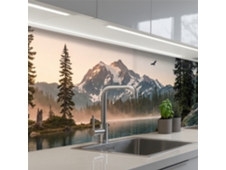 Paneles para salpicadero de cocina - Montañas - Agua - Árboles 250x60 cm