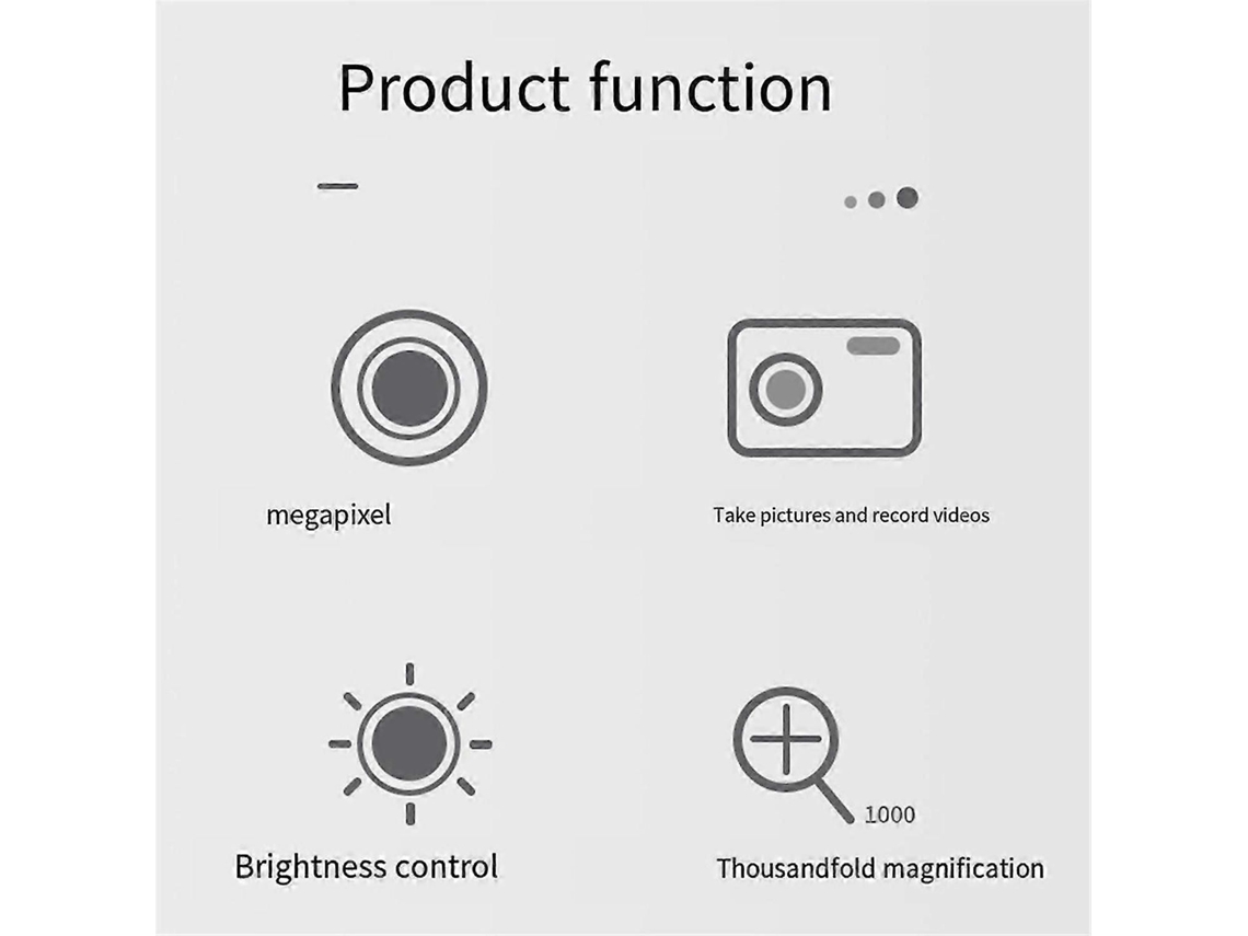 Microscopio inalámbrico, microscopio digital USB portátil con Wi-Fi