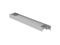 Toallero sin taladrar con gancho de acero plata multiuso 42cm ML-DESIGN