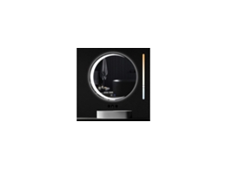 ZMH Espejo de baño con iluminación Moderno Redondo IP44 Espejo de pared Regulable para baño