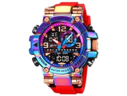 Reloj Electrónico Deportivo Para Estudiantes Y Jóvenes (rojo Vibrante), Elegante Reloj De Pulsera Multifuncional.