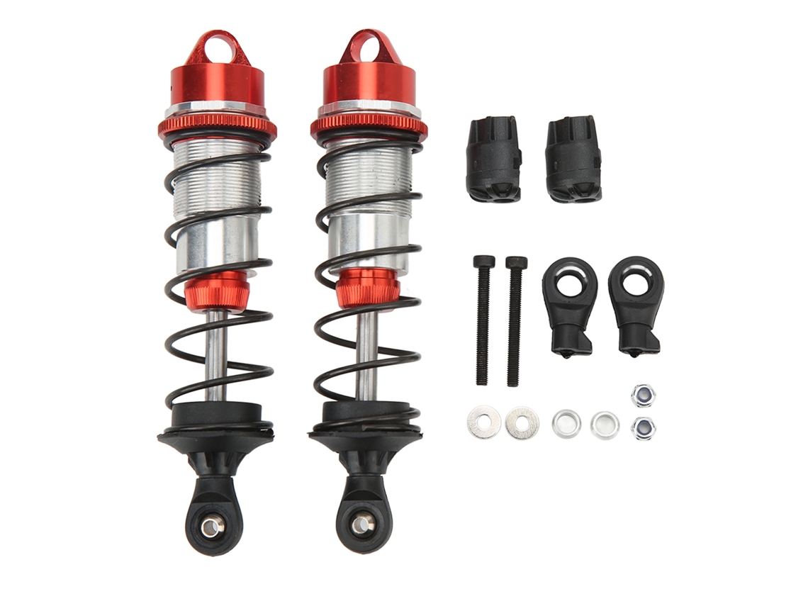 Amortiguador Delantero Para Coche Rc, Aleación De Aluminio, Alta Elasticidad, Para Arrma Escala 1/7 Y 1/8, Rojo, 2 Piezas.