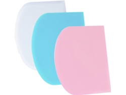 Utensilios De Repostería, Juego De 3 Cortadores De Masa, Espátula Flexible, Plástico Libre De Bpa.