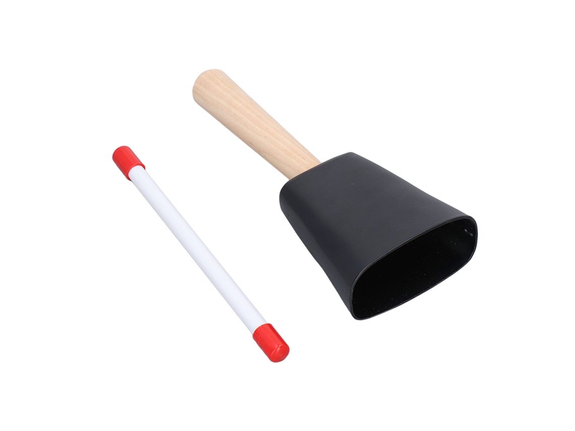 Ats-campana De Vaca De Acero Con Mango De Madera, Instrumento Percusivo Musical Para Educación Temprana Y Animación