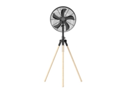 Ventilador de Pie Negro Newlux Tripod W3050 5 Aspas Metal