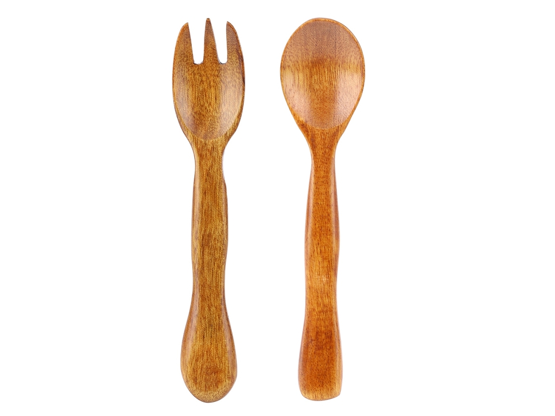 MEOIRUERY Set de Cuchara y Tenedor Portátil y Duradero Accesorios de Cocina para Hogar