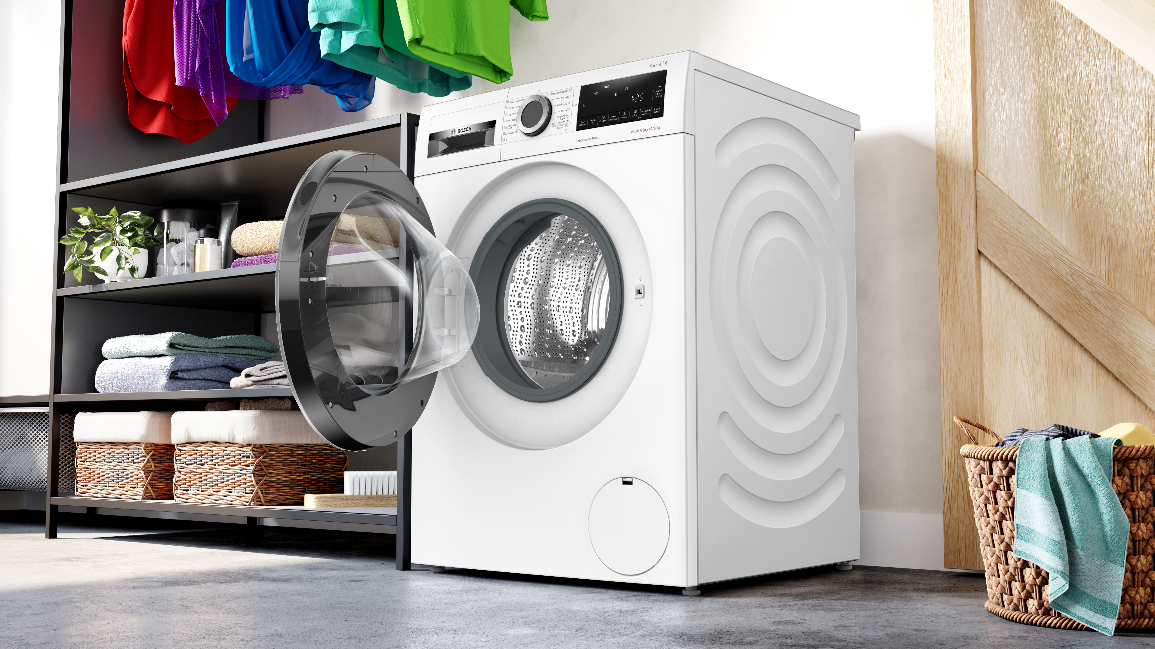 Lavadora secadora - Bosch WNG25400ES, 10 kg/6 kg, 1400 rpm, Motor EcoS –  Join Banana