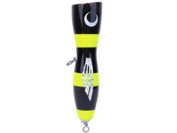 Danu26-señuelo Artificial Popper Grande De Madera Simulación Topwater Bait Para Pesca En Mar Tackle Negro Amarillo