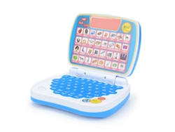 Rebe-juguete Laptop Inteligente Para Niños Con Aprendizaje De Letras, Números Y Formas, Portátil Multifuncional, Regalo De Cumpleaños Azul