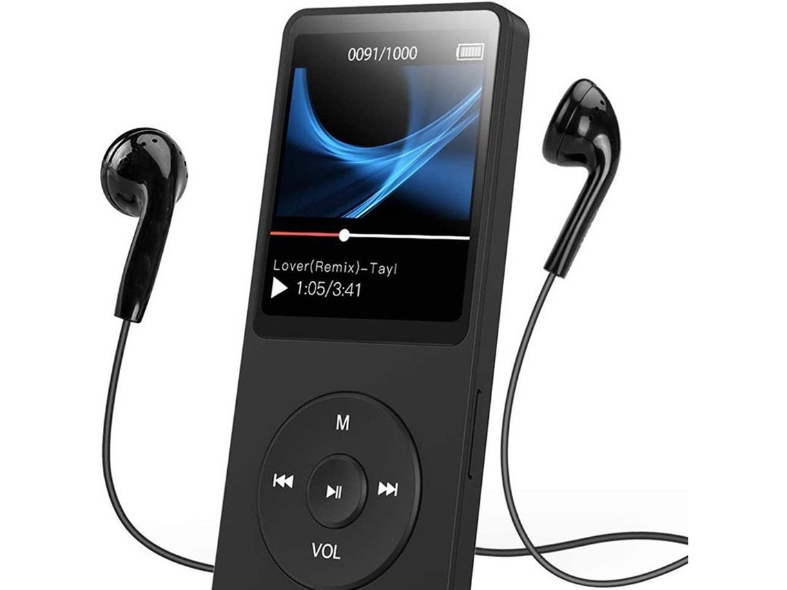 Reproductor MP4 portátil, reproductor de música MP3, reproductor de vídeo, visor de fotos, compatible con tarjetas TF y PA. Elisefashion
