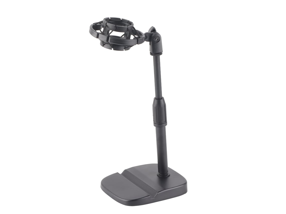 Soporte de micrófono ajustable para oficina, con clip y soporte para micrófono para transmisiones en vivo.