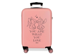 Disney Maleta De Cabina Abs Rígida Stitch You Love Rosa
