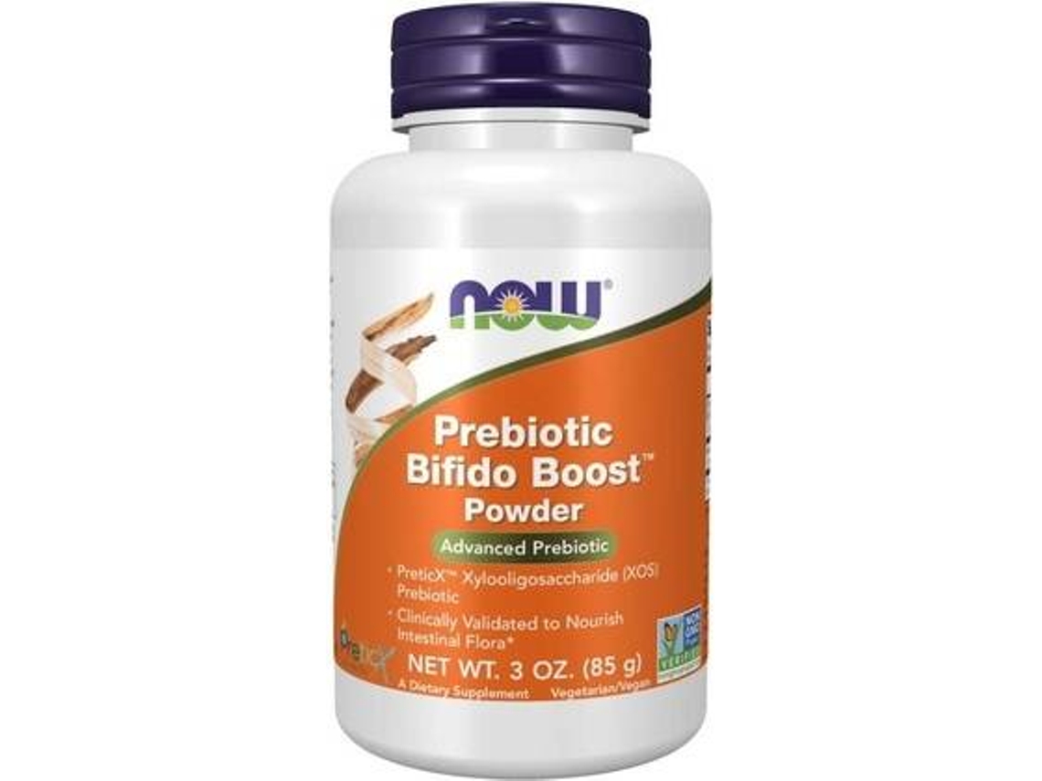Té NOW Pó Prebiótico De Reforço Bifido (85 g de pó)