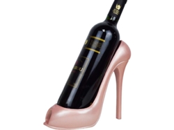 Porta Botellas De Vino En Forma De Tacón Alto Linjou Para Decoración Hogar Fiesta Boda Oro Rosa