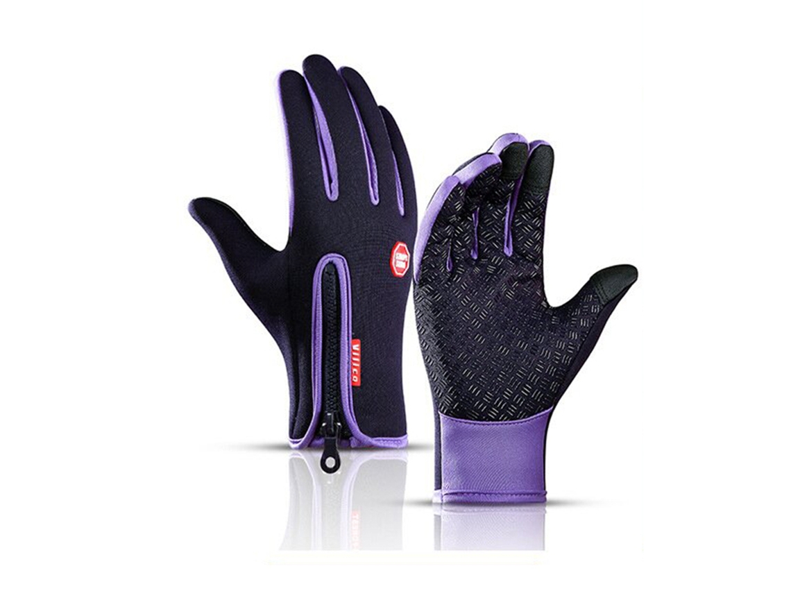 Guantes De Ciclismo Impermeables Con Pantalla Táctil Y Forro De Felpa Cálida Para Esquí Y Senderismo Al Aire Libre En Invierno (unisex)
