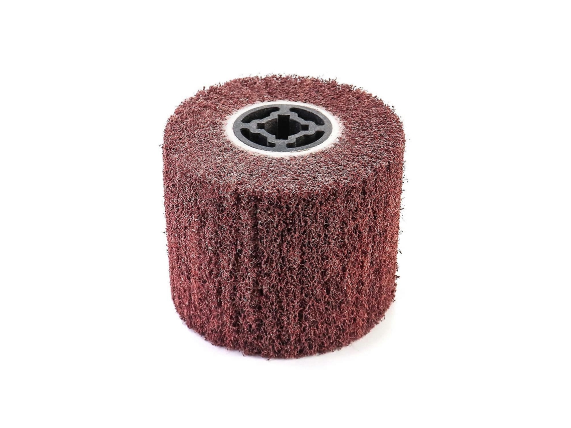 Pincel De Fibra Sintética Abrasivo Para Restauración Exterior, 120x100x19mm, Grano 80