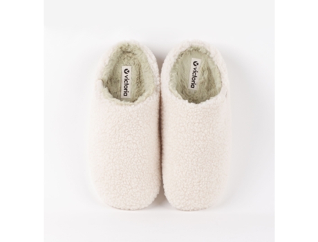 Chanclas de Mujer VICTORIA Norte Borreguito Beige (41)