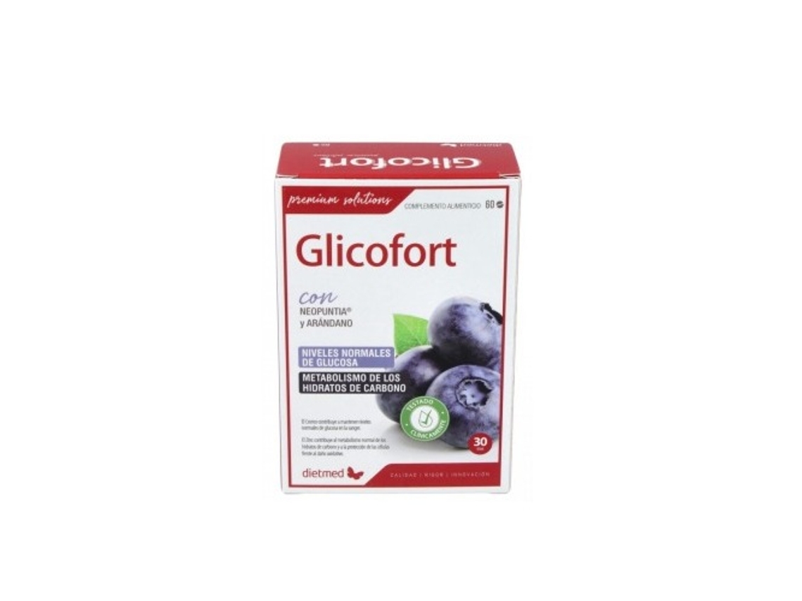 Complemento Alimentar DIETMED Glicofort Com Vaccinum Myrtillus (60 comprimidos)